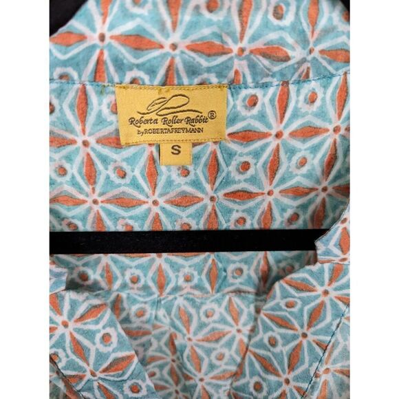 Roberta Roller Rabbit cotton silk top Small - Picture 5 of 7